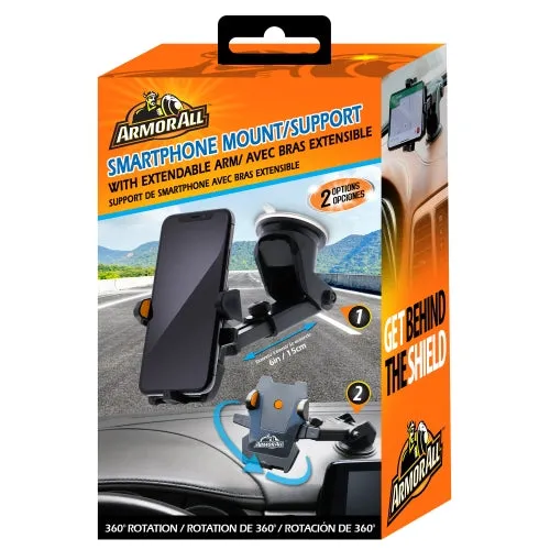 Armor all 360° Rotation Phone Mount For Cars, Suction Phone Holder