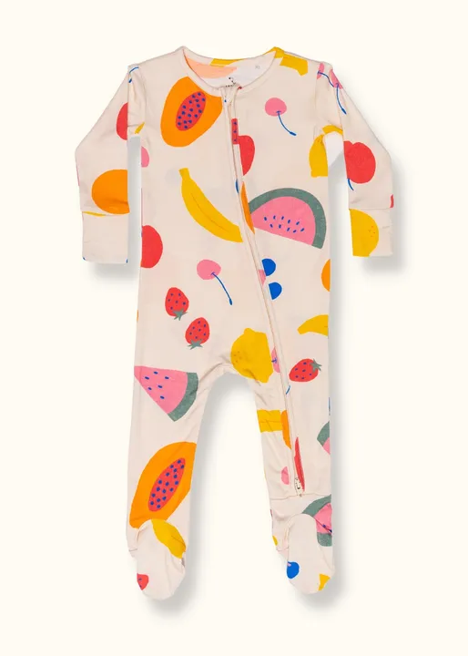 Loocsy Fruit Slice Medley Footie Pajama