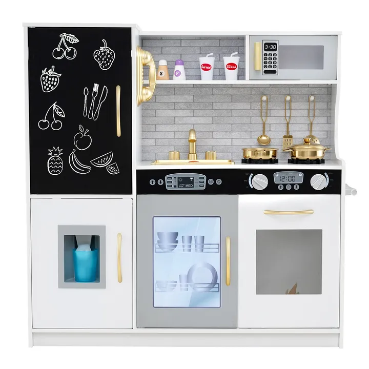 Gbruno Store Toddler Pretend Play Kitchen For Boys And Girls 3-6 Years Old