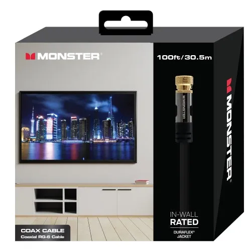 Monster Illuminessence High Performance RG-6 Quad Shield Coaxial Cable