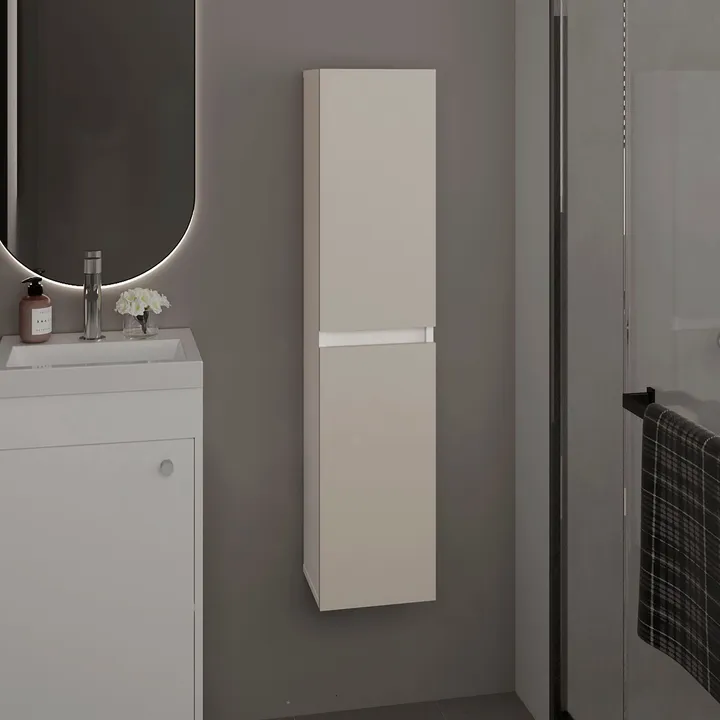 DEPOT E SHOP LLC Burgaw Stylish Bathroom Cabinet with 4 Shelves