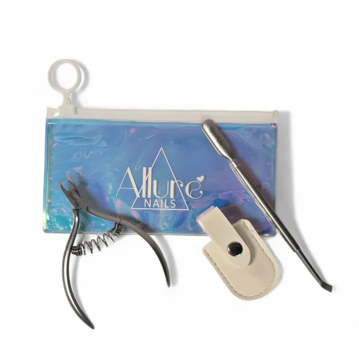 Allure Nails Precision Prep Tool Kit – Satin Steel Edition
