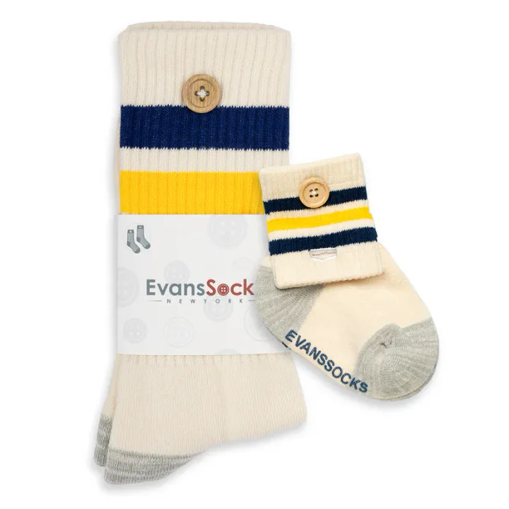 EvansSocks Grove Street Casual Sock - Father & Son Pack