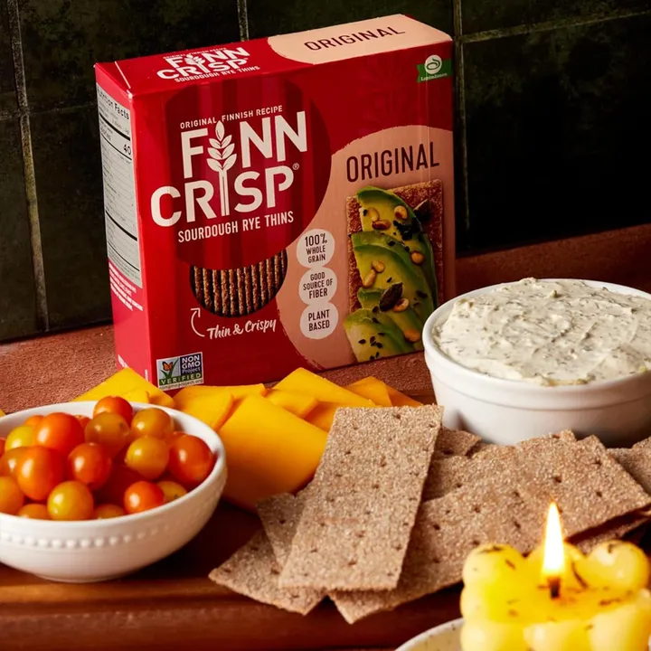 Petrusco Caviar Finn Crisp Original Sourdough Rye Crackers