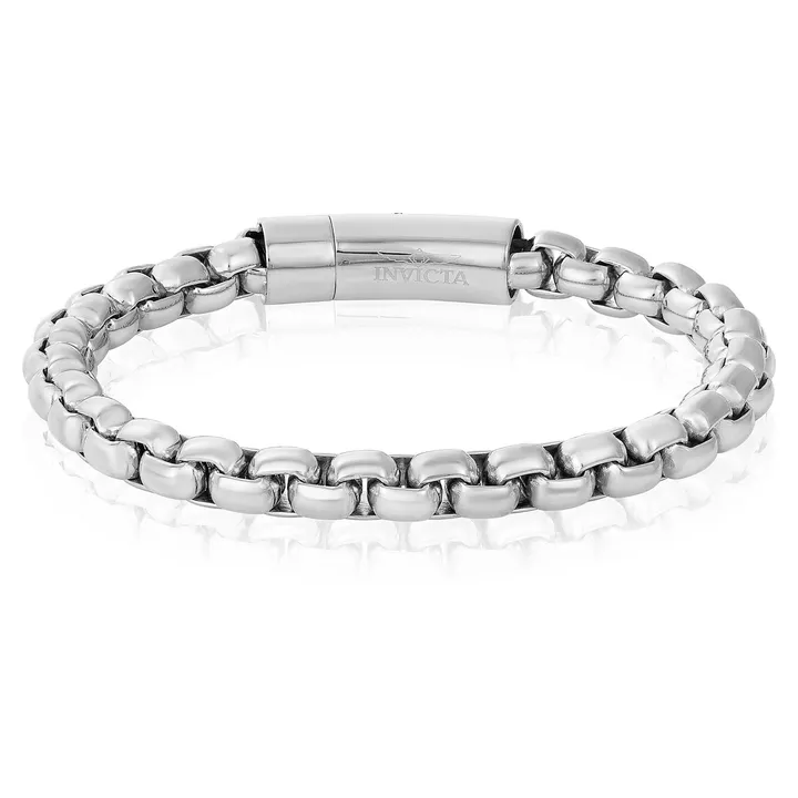 West Coast Jewelry Crucible Jewelry Polished Box Chain Cuff Bracelet