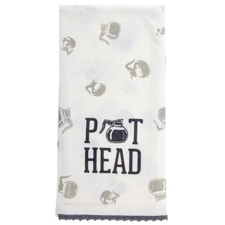 Karma Pot Head Flour Sack Tea Towel