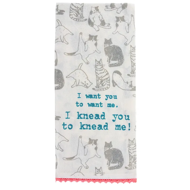 Karma Cat Flour Sack Tea Towel