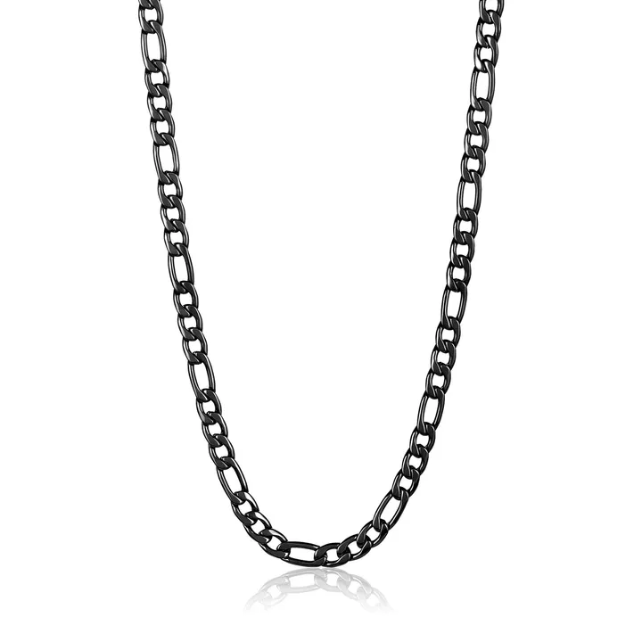 West Coast Jewelry Crucible Jewelry Polished Figaro Chain Necklace