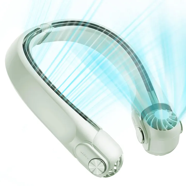 Fresh Fab Finds Portable Hands-Free Neck Fan With 3 Speeds & 360° Airflow
