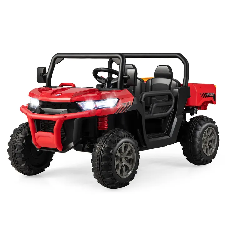 Gbruno Store 2-Seater Kids Ride On Dump Truck With Dump Bed And Shovel