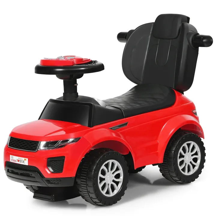 Gbruno Store 3 In 1 Ride On Push Toddler Stroller Sliding Car With Music