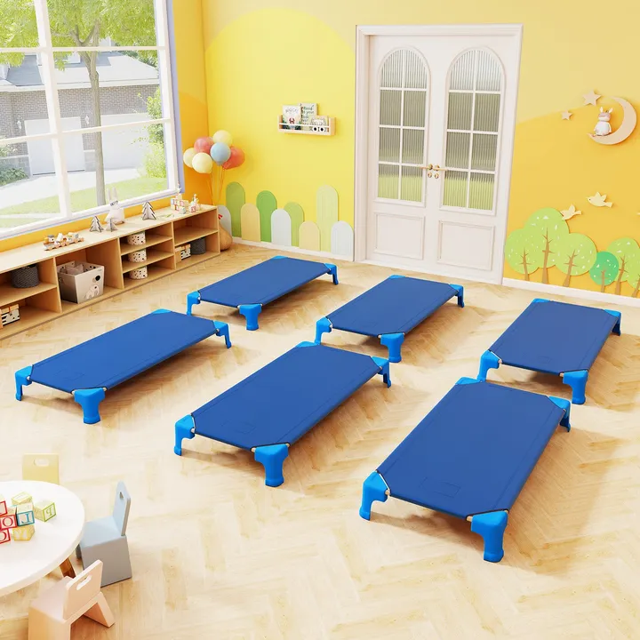 Gbruno Store 6 Pack Portable Stackable Daycare Cots Sleeping Bed