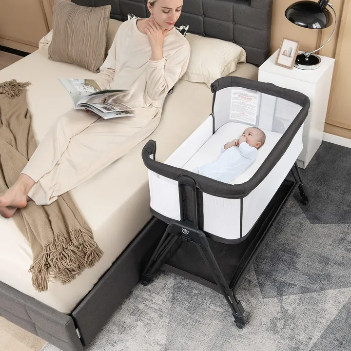 Gbruno Store Portable Bedside Sleeper With 7 Adjustable Heights