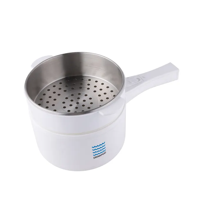 Drinkpod Portable 2-In-1 Electric Hot Pot & Steamer For Quick Meals