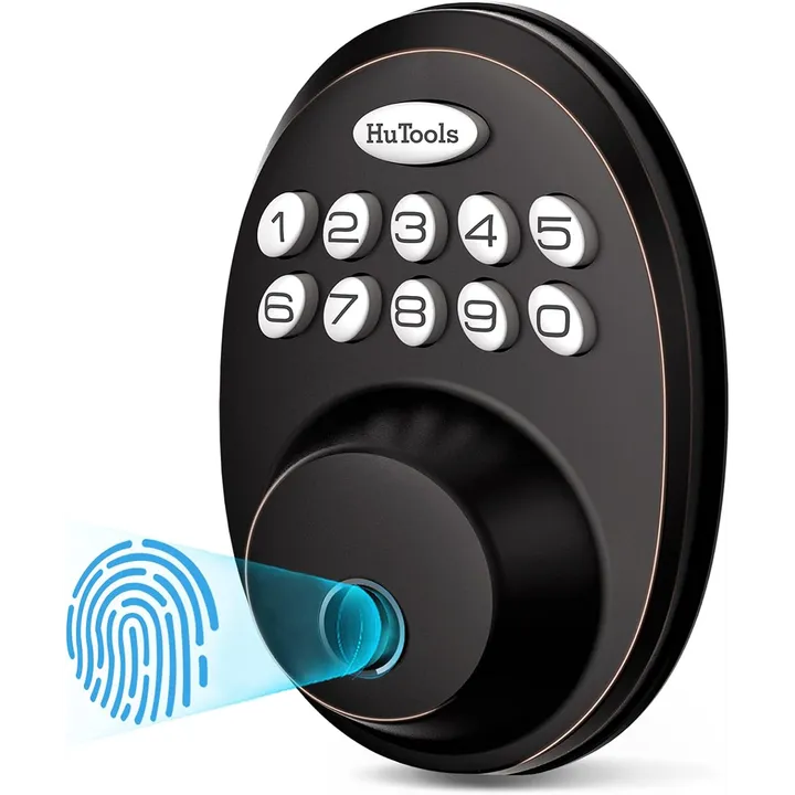 Sonicgrace Fingerprint Door Lock, Keyless Entry Door Locks With Keypads