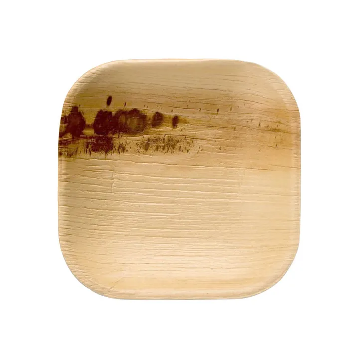 Smarty Had a Party Square Palm Leaf Eco Friendly Disposable Pastry Plates