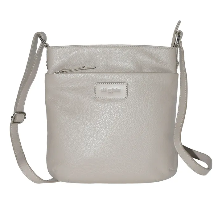 Club Rochelier Ladies Leather Top Zipper Crossbody Bag