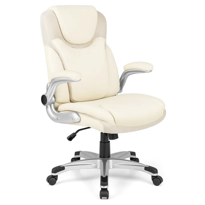 Directdeals Ergonomic Office PU Leather Executive Chair with Flip-up Armrests