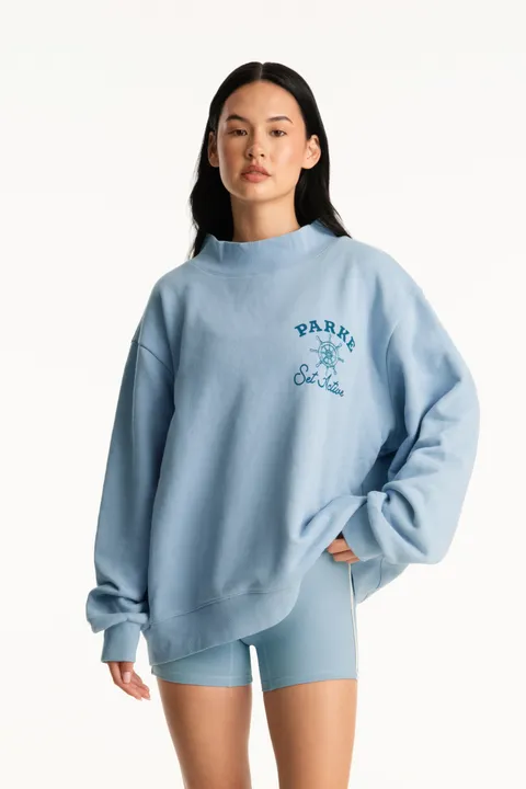undefined Set X Parke Sail Graphic Mockneck