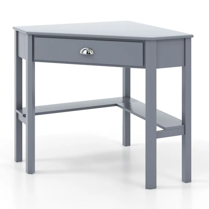 Directdeals Corner Wooden Piece Laptop Computer Desk