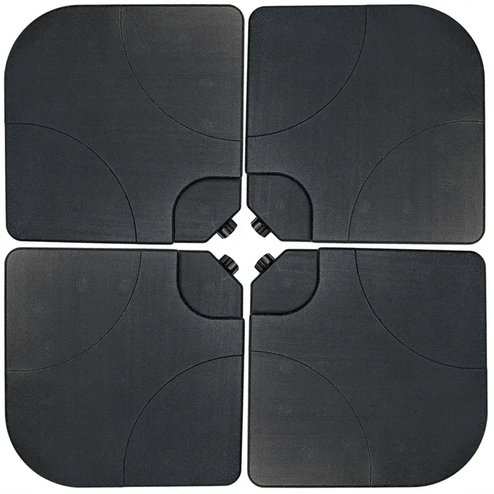 Sunnydaze Set Of 4 Cantilever Offset Patio Umbrella Base Plate Weights