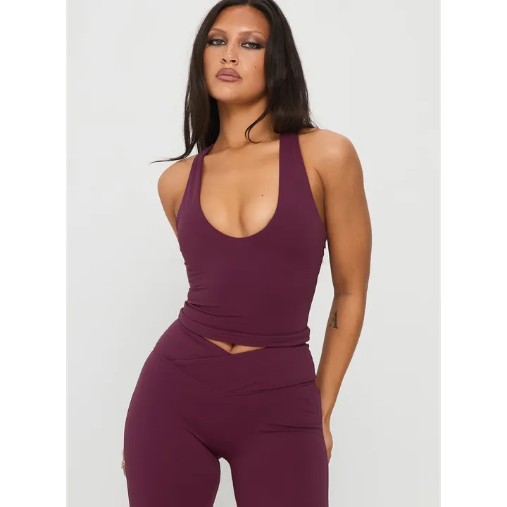 Princess Polly Fast Track Longline Active Tank Top