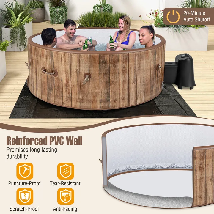 Gamba Beauty 72 Inches Inflatable Hot Tub SPA