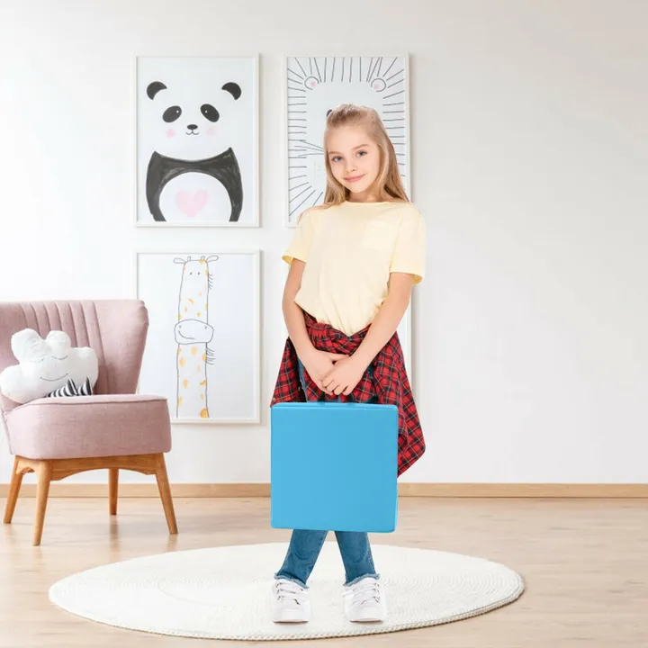 Gbruno Store Square Toddler Floor Cushions Flexible Soft Foam Seating With Handles