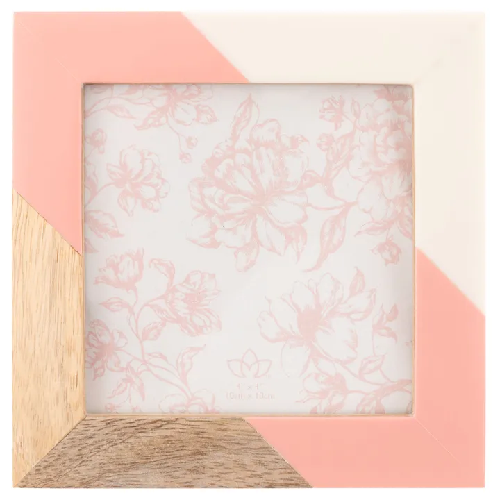 Karma Wood Rectangle Resin Picture Frame
