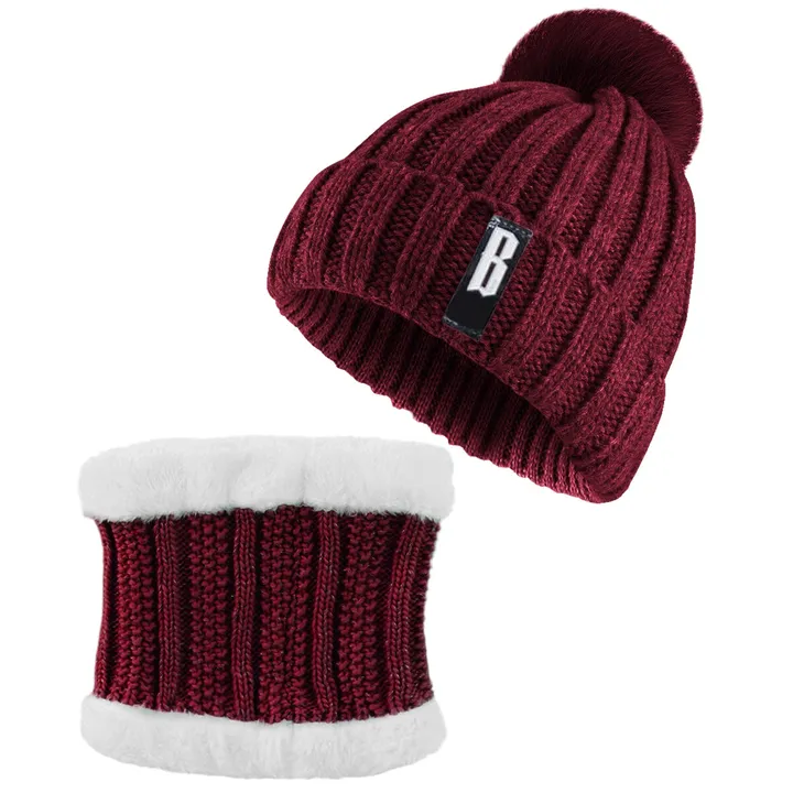 RS Sports & Fitness Warm Knitting Beanie Hat And Scarf Set