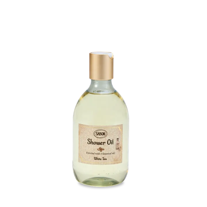 Sabon Shower Oil with White Tea for Clean & Soothed Skin