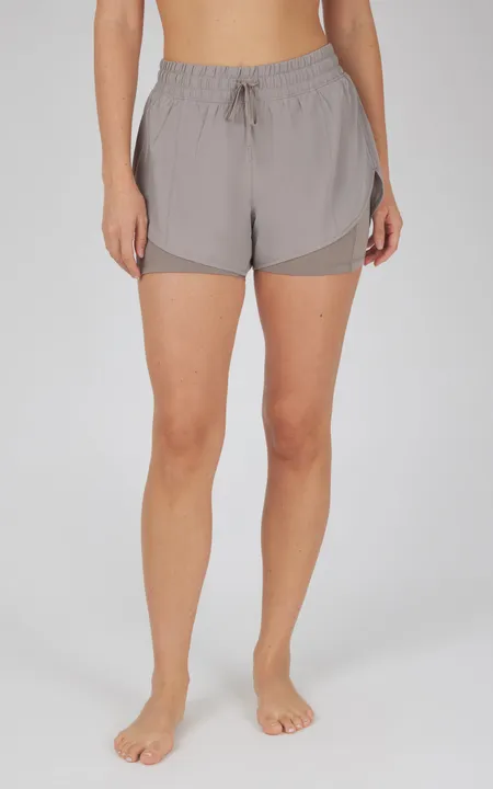 90 Degree by Reflex Lightstreme 2-in-1 Running Shorts With Drawstring