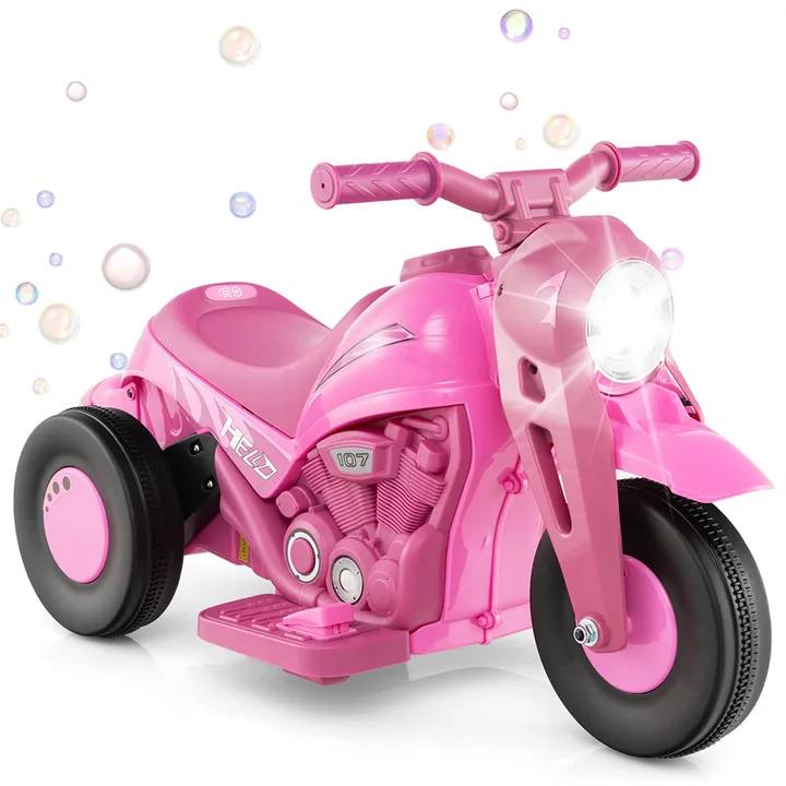 Gbruno Store 6V Kids Electric Ride On Motorcycle With Bubble Maker And Music