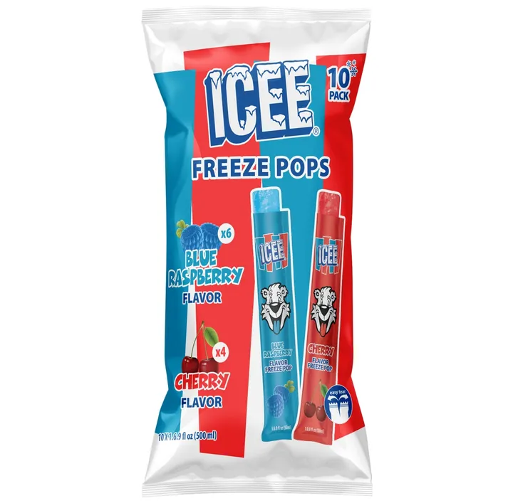 ICEE Freeze Pops - Blue Raspberry & Cherry Variety Pack