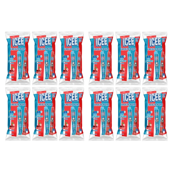 ICEE Freeze Pops - Blue Raspberry & Cherry Variety Pack