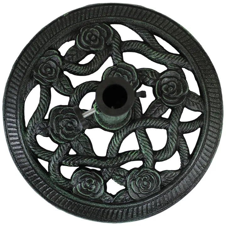 Sunnydaze Patio Umbrella Base for Market Umbrella - Rose Blossom