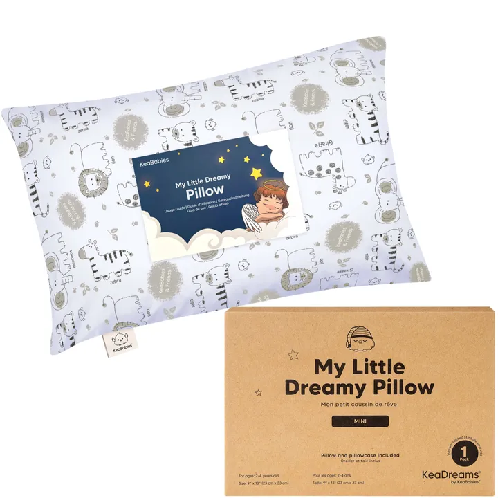 KeaBabies Mini Toddler Pillow With Pillowcase