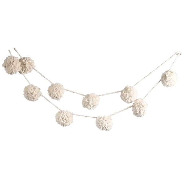 Karma Ivory Pom Pom Garland