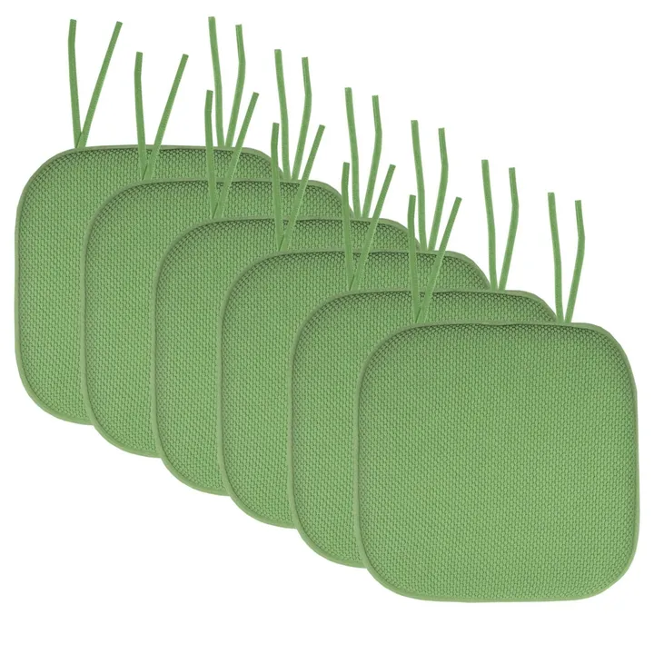Sweet Home Collections Honeycomb Chair Cushion Set With Ties