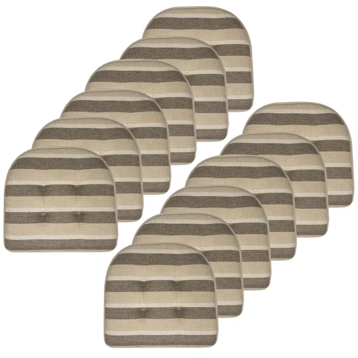 Sweet Home Collections Bradford U-Shape Chair Cushion Set