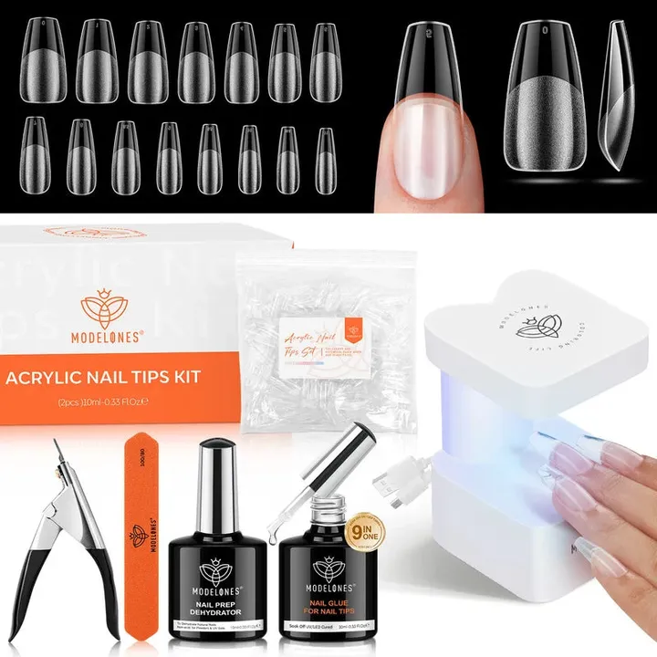 Modelones Medium Coffin Nail Tips Kit