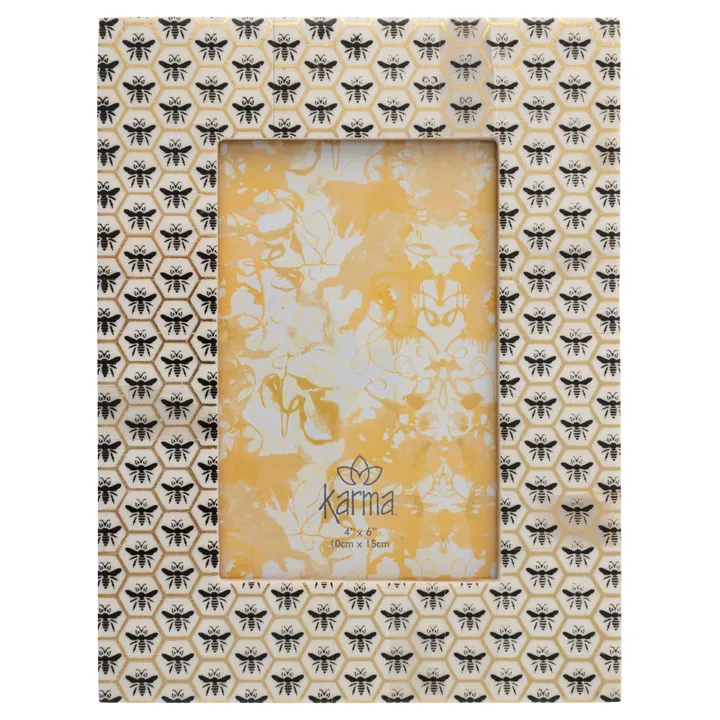Karma Rectangle Natural Bone Picture Frame