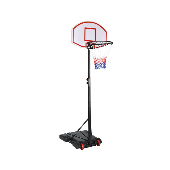 RS Sports & Fitness Adjustable Basketball Hoop System Stand with Wheels