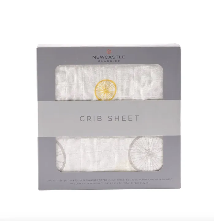 Newcastle Classic Bamboo Muslin Crib Sheet