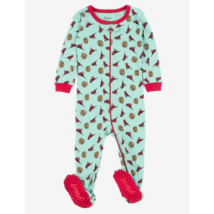 Leveret Clothing Kids Footed Cotton Pajamas