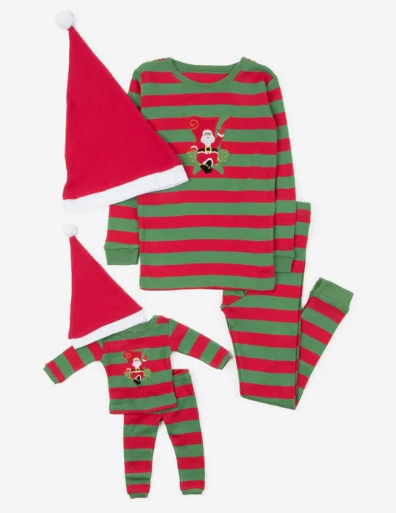 Leveret Clothing Matching Girl & Doll Christmas Pajamas
