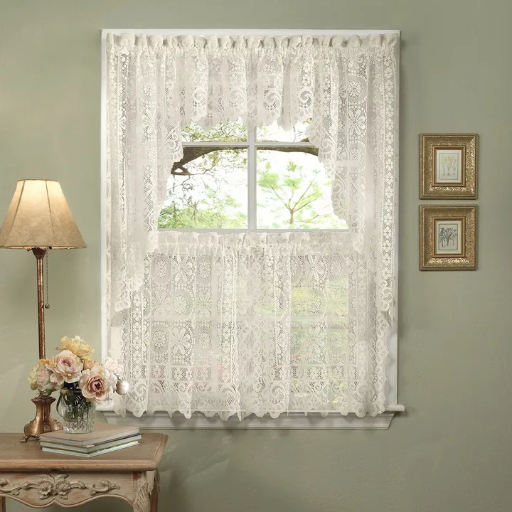 Sweet Home Collections Hopewell Floral Window Curtain