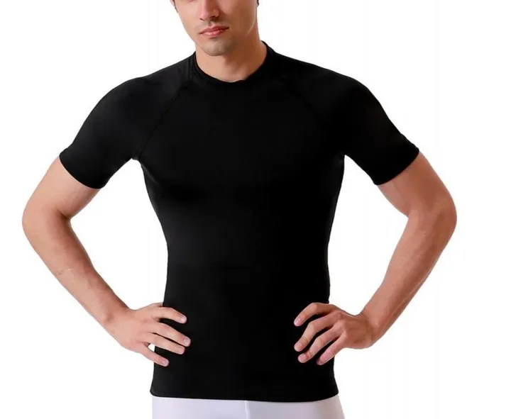 InstantFigure INC Insta Slim Compression Short Raglan Sleeve Crew Neck 2MAT019
