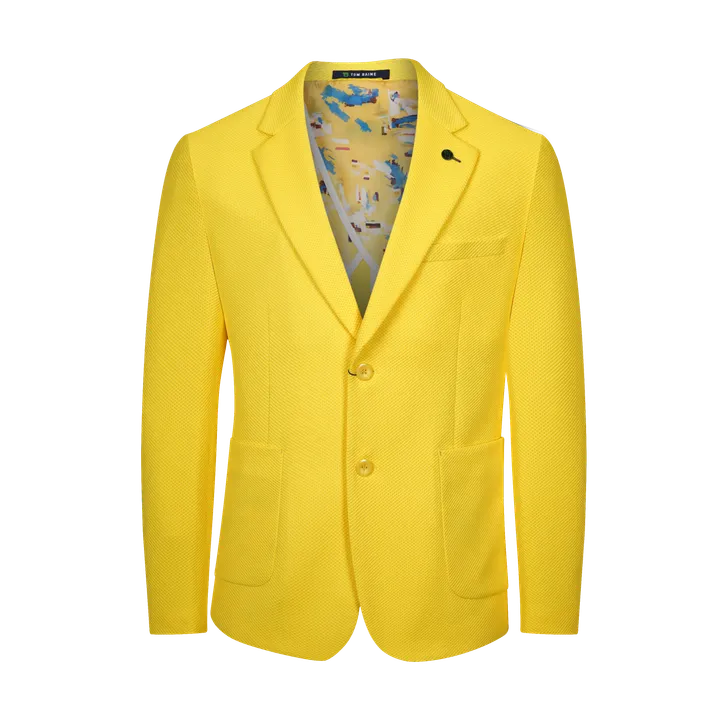 TOM BAINE Waffle Performance Stretch Solid Sport Coat