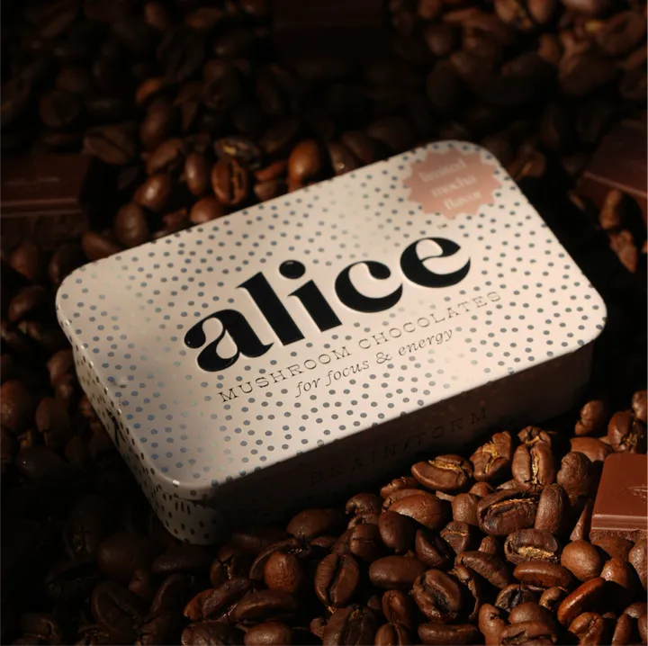 Alice Mushrooms Mocha Brainstorm